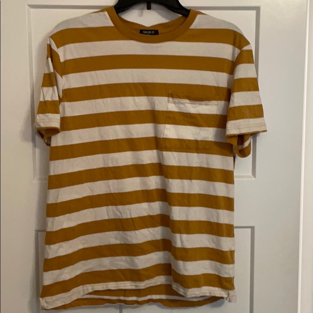 Mustard yellow striped Tshirt